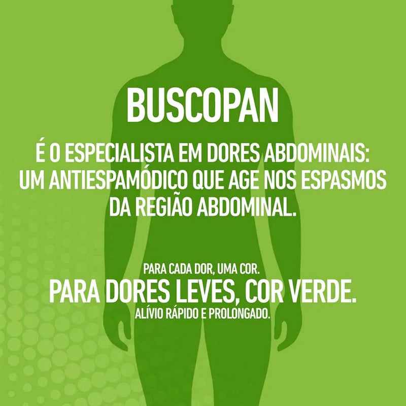 Buscopan Brometo de N Butil Escopolamina 10mg 20 drágeas