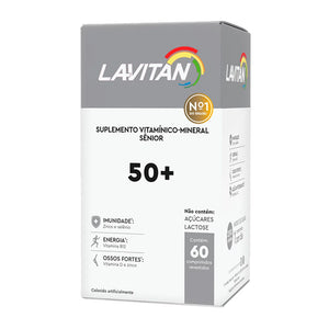 Suplemento Vitamínico-Mineral Lavitan Sênior 50+ com 60 comprimidos