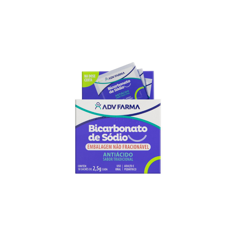 Bicarbonato De Sódio Adv Farma 10 X 2.5g   50G