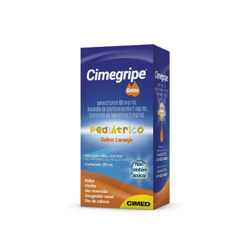 Cimegripe Laranja Cimed Gotas 20 Ml