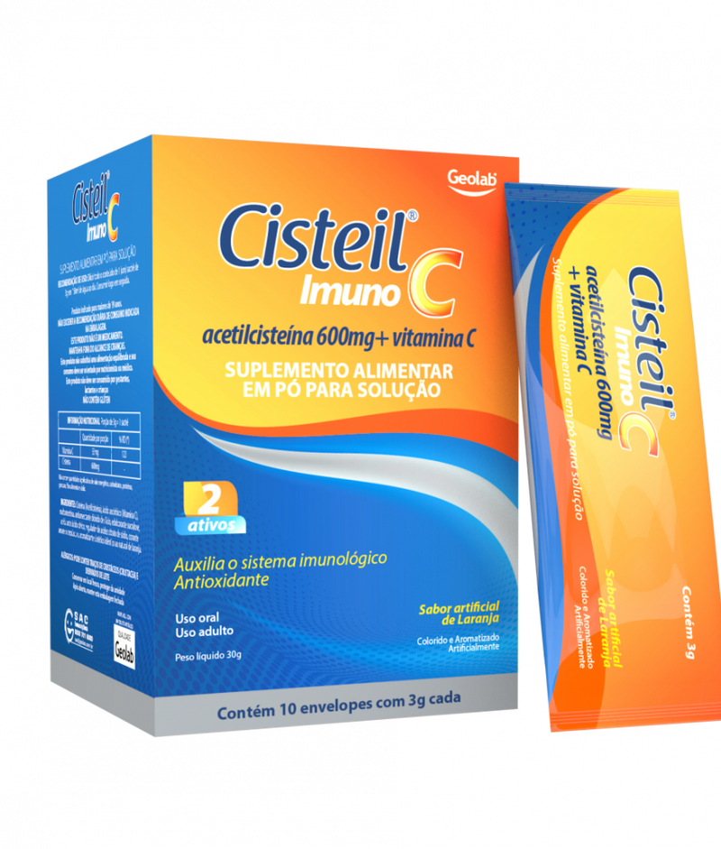 Cisteil Imuno C 10 envelopes com 3g cada