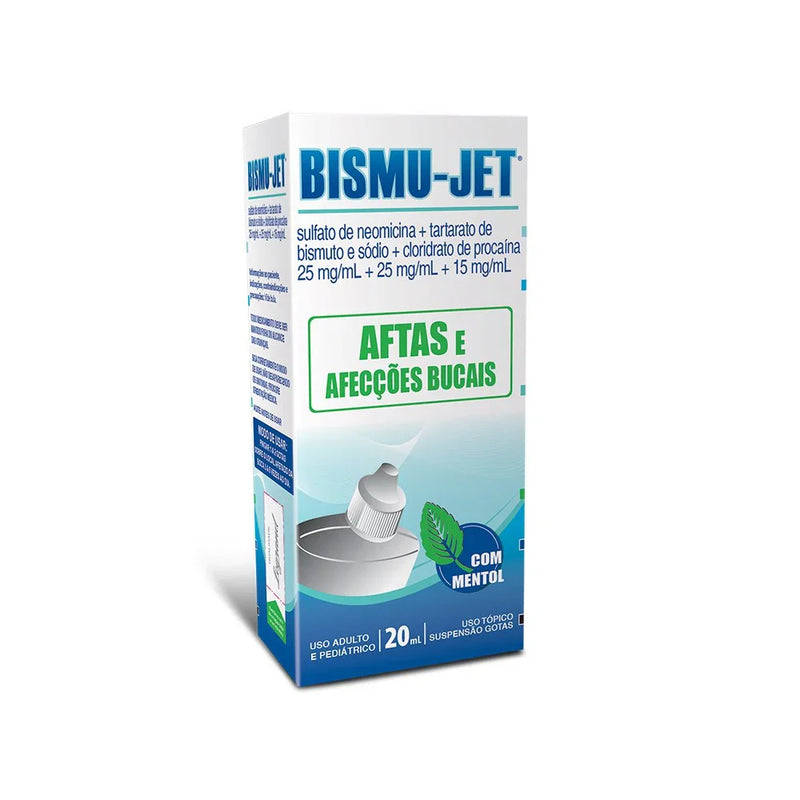 Bismu-Jet 15mg/ml + 25mg/ml + 15mg/ml solução frasco gotejador com 20ml