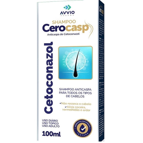 Shampoo p/ Caspa Cerocasp 100ml - Avvio