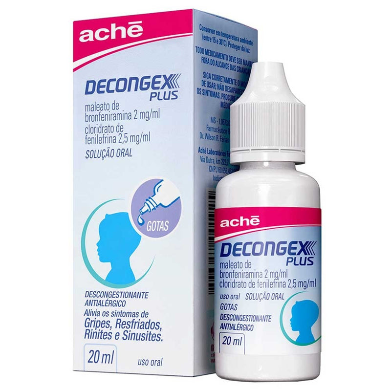 Decongex Plus Aché Gotas - 20ml