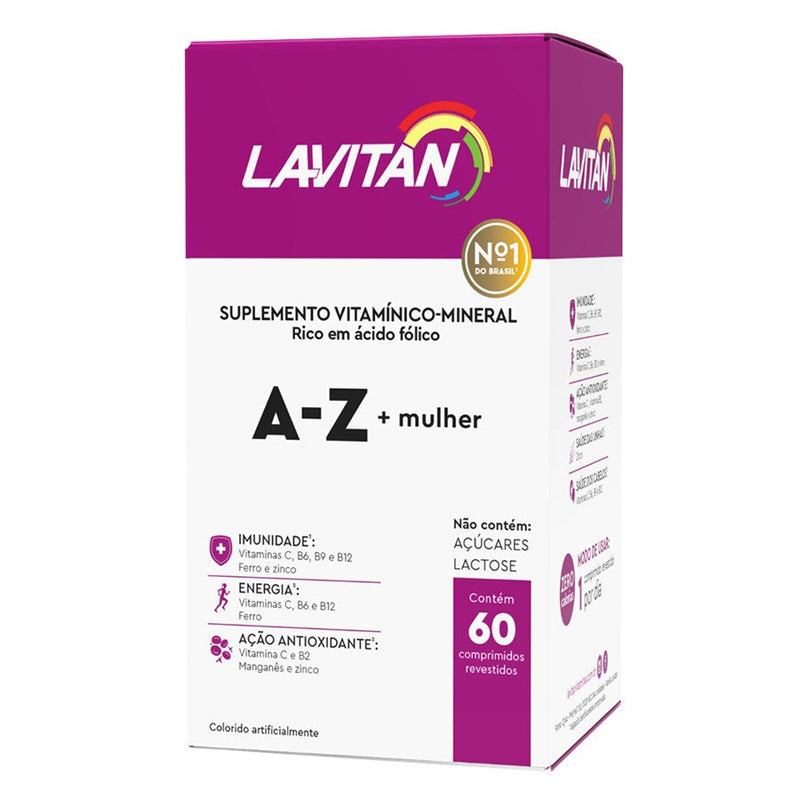 LAVITAN A-Z MULHER 60 COMPRIMIDOS